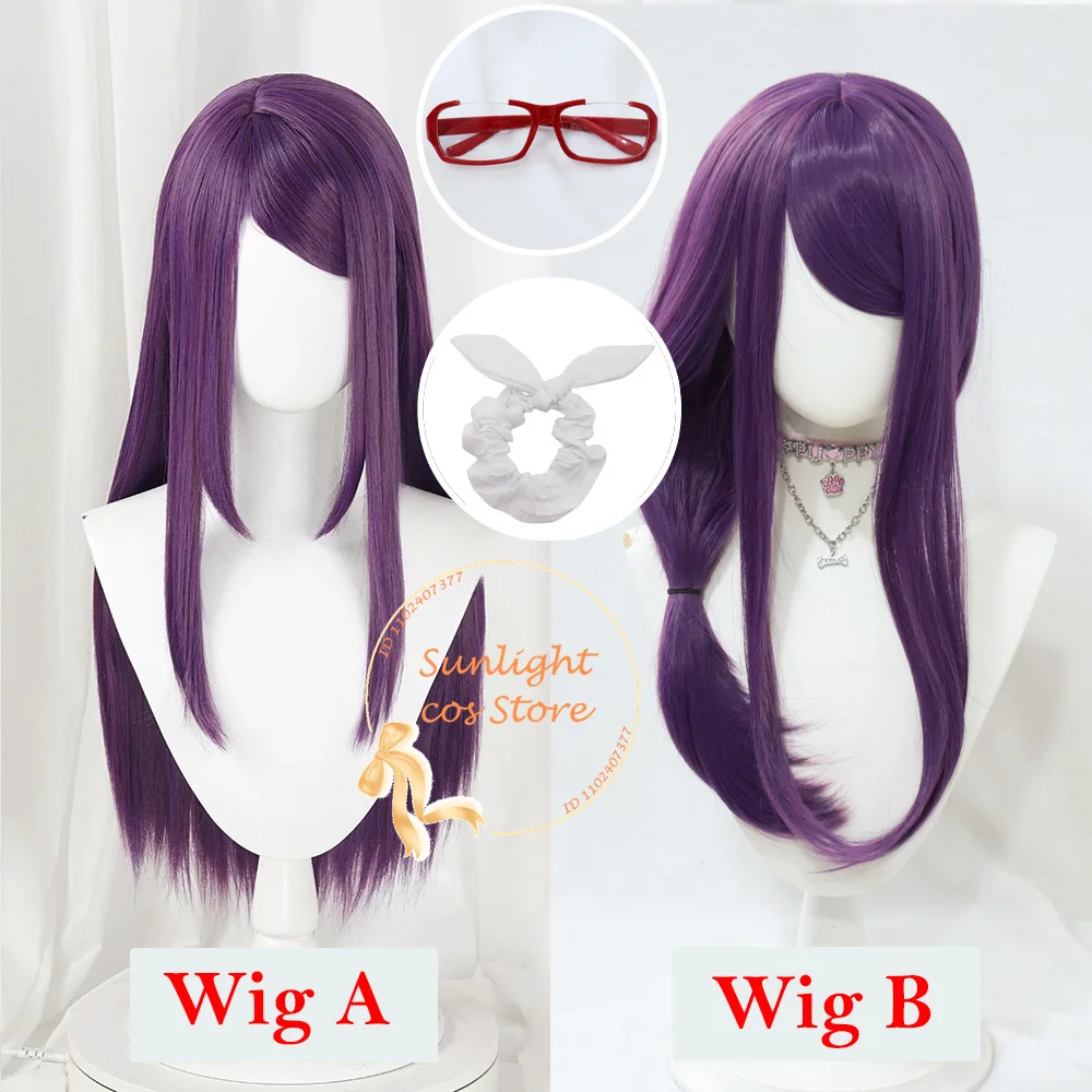 

Anime Kamishiro Rize Cosplay Wig 70cm Purple Wigs Costumes Cosplay Anime Cosplay Wig For Women Heat Resistant Synthetic Hair