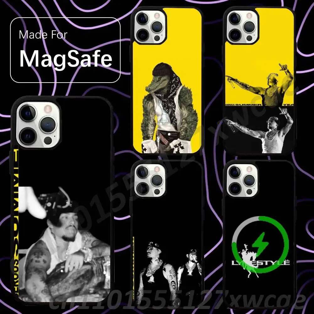 Y-Yeat DANGEROUS SUMMER For Magsafe Wireless Charger Case For iPhone 15,16,17,13,14,11,12,Pro,Max,Plus,E,Air,Mini Protection
