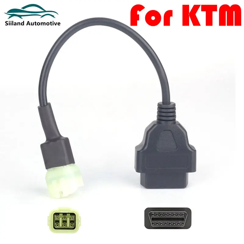 

Для KTM мотоциклетный диагностический кабель OBD 6-контактный разъем кабель диагностический для мотоцикла KTM 4-контактный для KTM 6-контактный кабель для OBD2