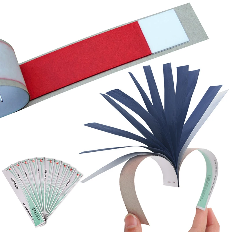 

Red and Blue 1 Box Dental Materials Bite Paper Strips Whitening Teeth Oral Care Lab Product Tools