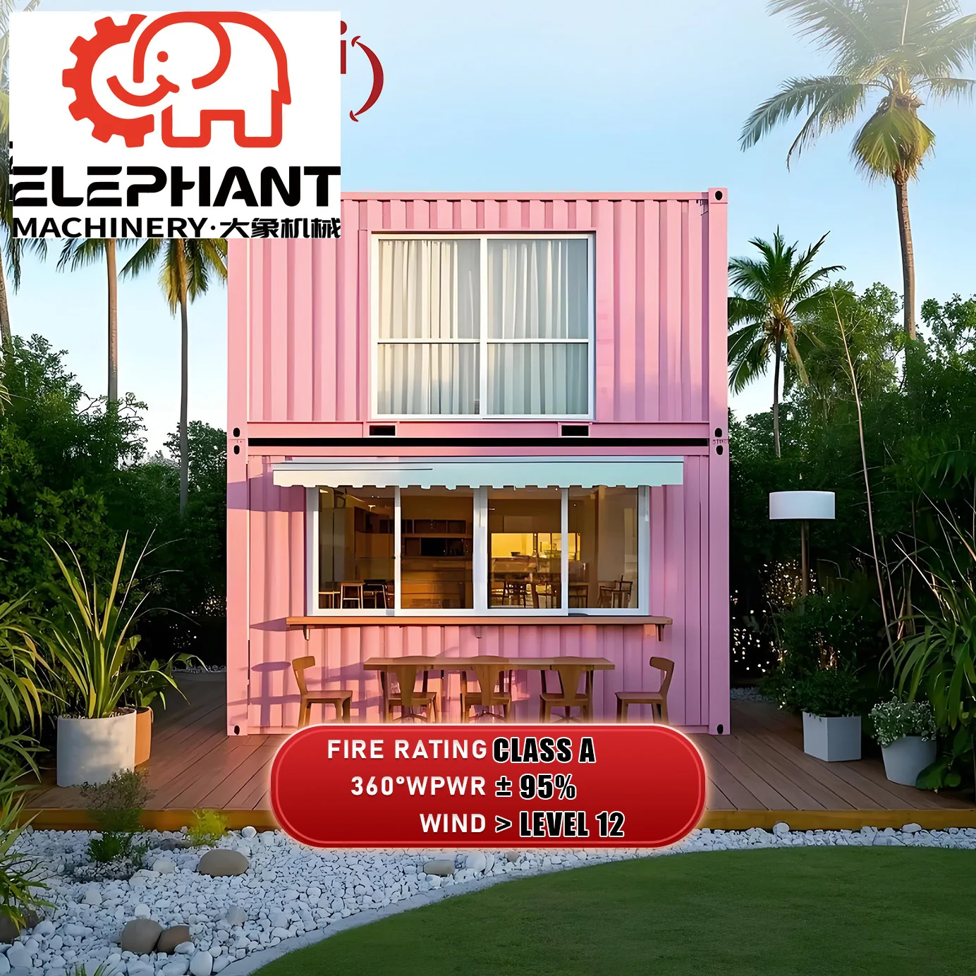 ELEPNANT House Prefab Flat Pack Container Home Tiny Home Foldable Cheap Container Mic Building Outdoor Camping for Bedroom