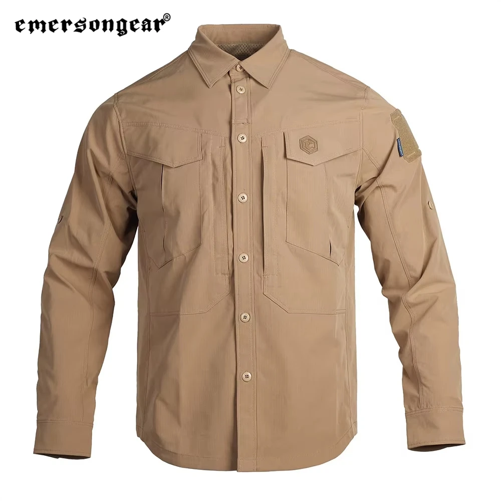 Emersongear Blue Label Persecutor koszula taktyczna męskie t-shirty z długim rękawem koszulki topy trening myśliwski piesze wycieczki Casual Urban