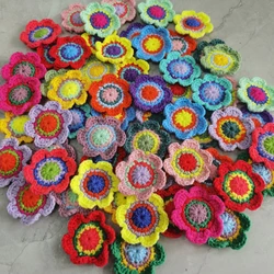 Original 6.5cm Trade Hand Crochet Doilies Pad Handmade Cup Mat Photo Props Placemat Decorative Mat DIY Clothes Accessory