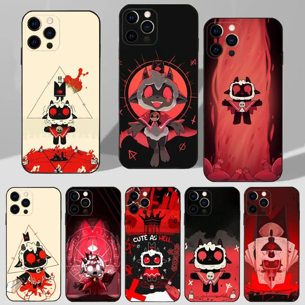 

C-Cult Of The L-Lamb-ES Game Phone Case For iPhone 16,15,14,13,12,11 Plus,Pro Max,XS,X,XR,SE,Mini,8,7 Soft Silicone Black Cover