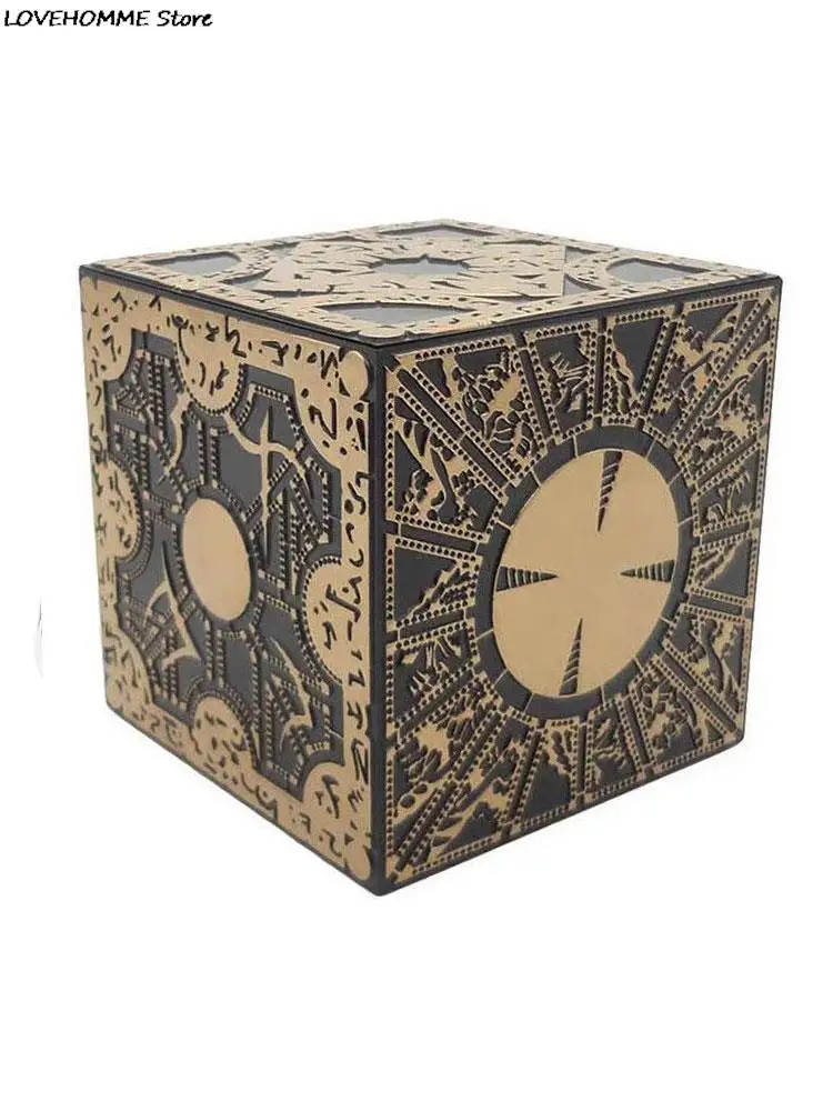 1:1 Hellraiser Puzzle Box Moveable Lament Horror Terror Figures Film Serie Hellraiser Cube Fully Pinhead Prop Figurine Toy