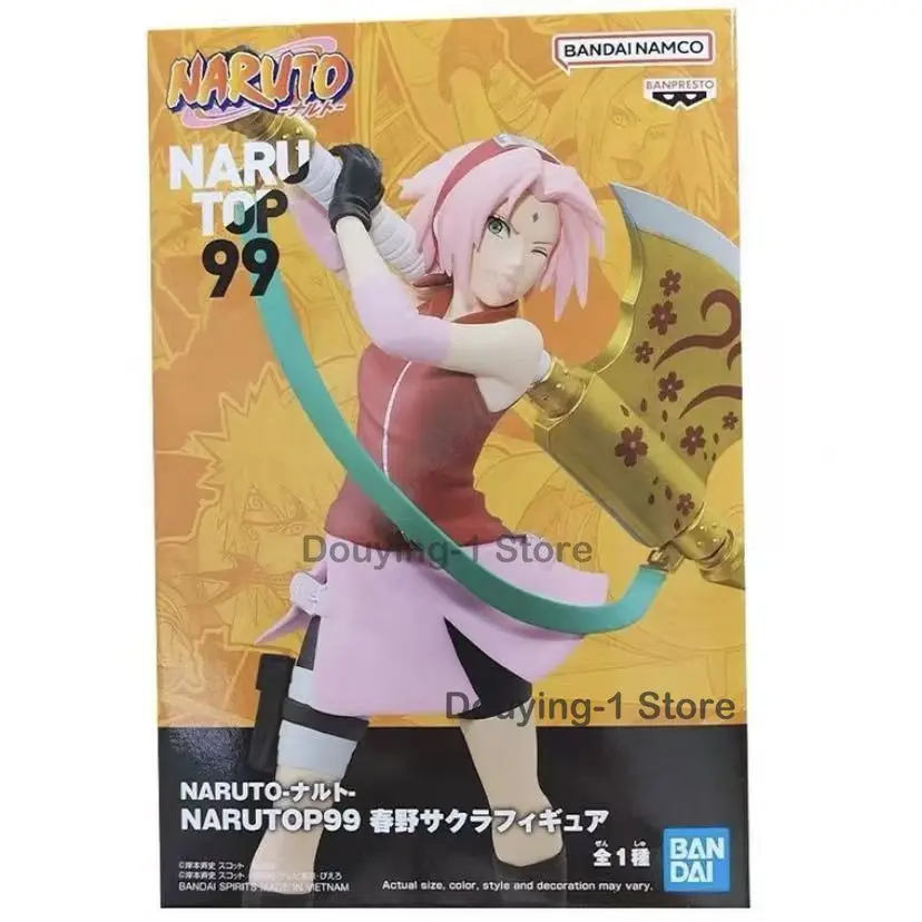 In Stock Bandai NARUTOP99 Haruno Sakura  Anime Action Figures Toys Gift Collectible Model Ornaments