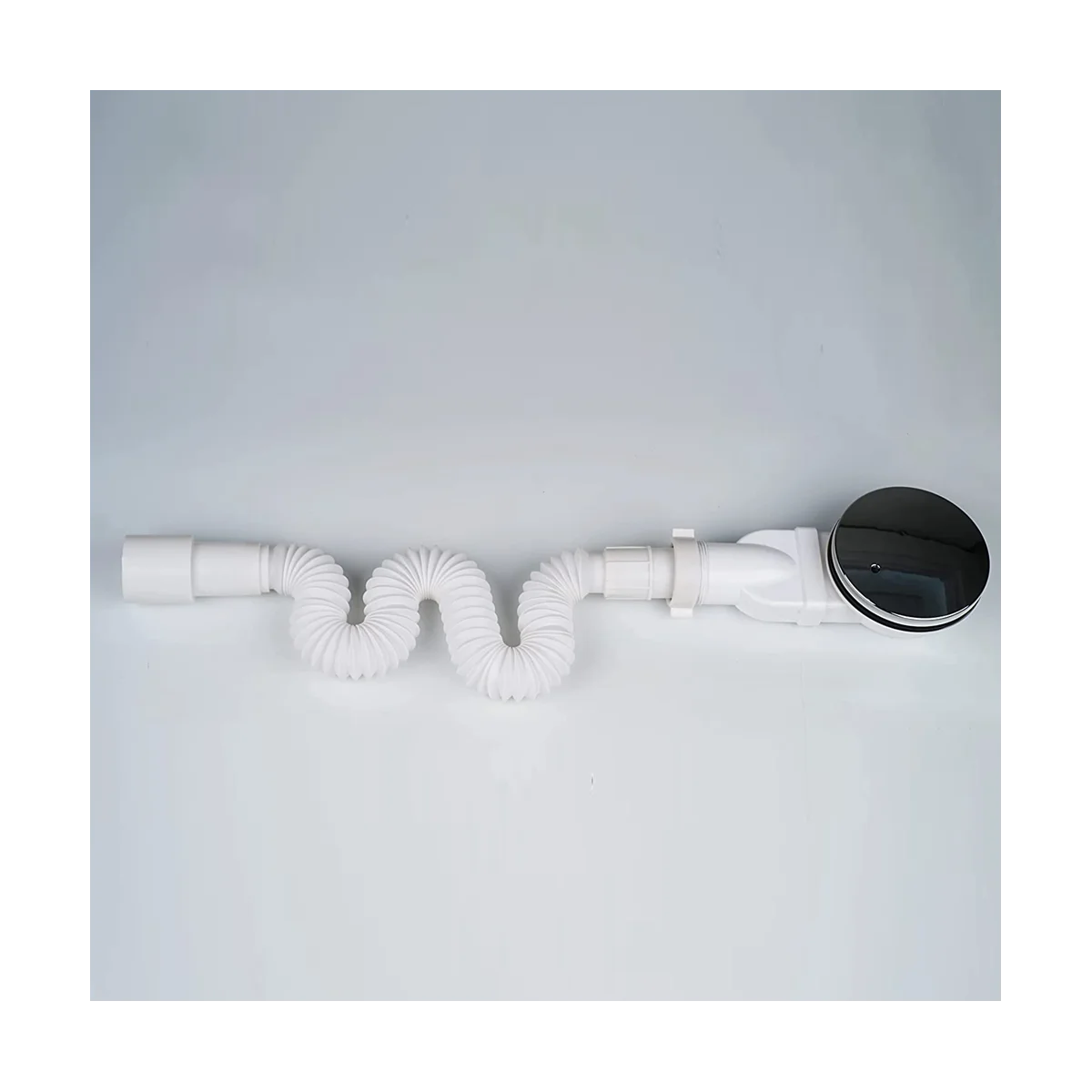 Desagüe de ducha bajo, bandeja de ducha ABS cromada, drenaje delgado de sifón, flujo de agua de 90mm, 36 L/Min, drenaje lateral de trampa