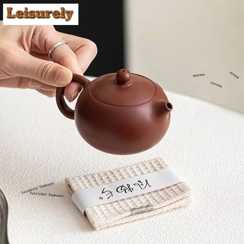 Handmade Cotton-linen Tea Towel Antique Cloth Napkins Tea Napkins Household Tea Cloth Tea Ceremony Accessories Collection Gift