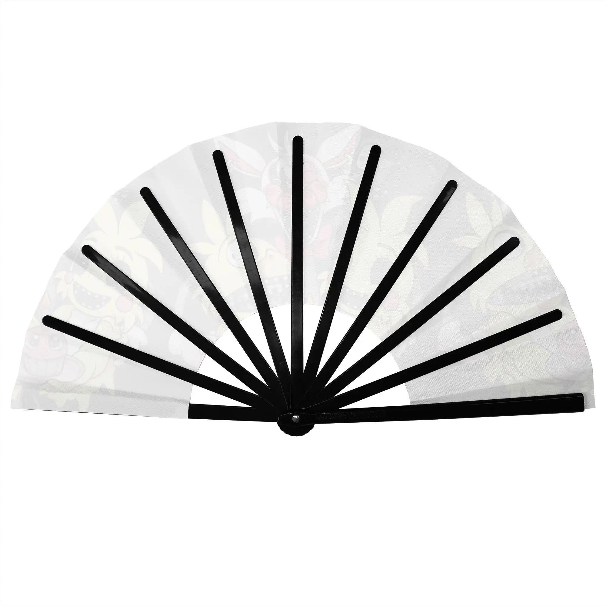 FNAFS Game Traditional Folding Fan Oriental Art Anime High-Quality Polyester Fans Gift Exquisite Decorative Hand Fan