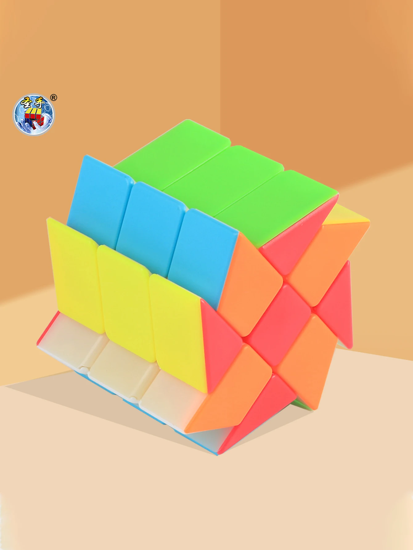 SENGSO ステッカー スピード キューブ パズル キューブ おもちゃ 誕生日パーティーの詰め物 子供へのギフト 高速スムーズな回転 固体耐久性。