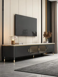 Light luxury rock panel TV cabinet, coffee table, simple modern living room, household small unit, Italian style bedroom