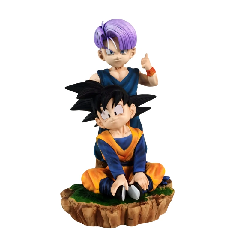 드래곤볼 카카로트 트랭크스 핸드 모델 액션 피규어 - 첫 번째와 두 번째 요소를 좋아하는 팬들을 위한 애니메이션 테마의 데스크탑 장식품