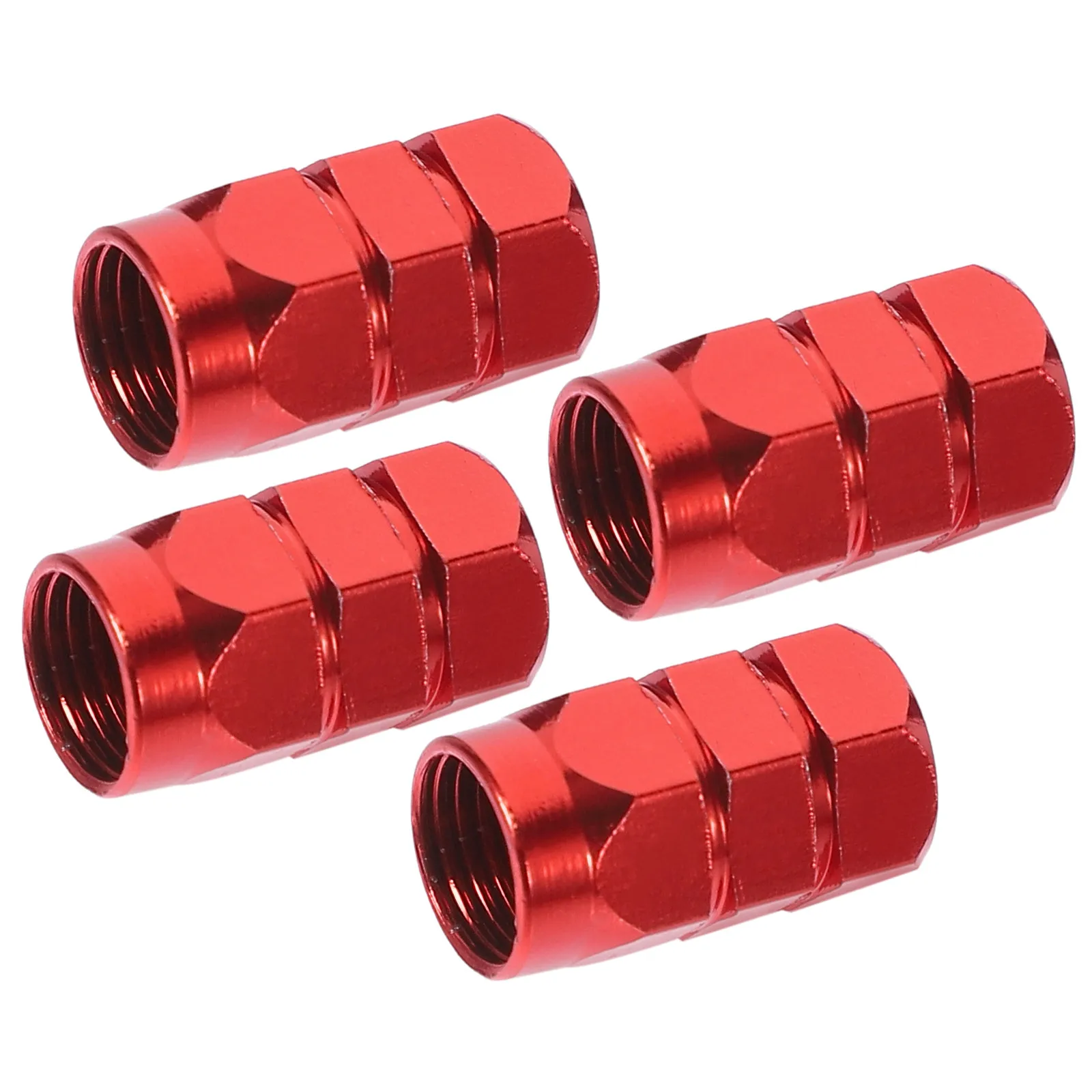 4Pcs Solid Aluminum Alloy Tyre Stem Caps for Cars Trucks Pickups Prevent Leakage Dirt Damage Waterproof Dustproof Auto Tire Cap