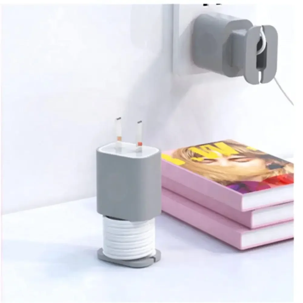 2 in 1 Silicone Charger Protector For iPhone 18W/20W Charger Silicone Protective Case Anti-Break Protection Cable Storage