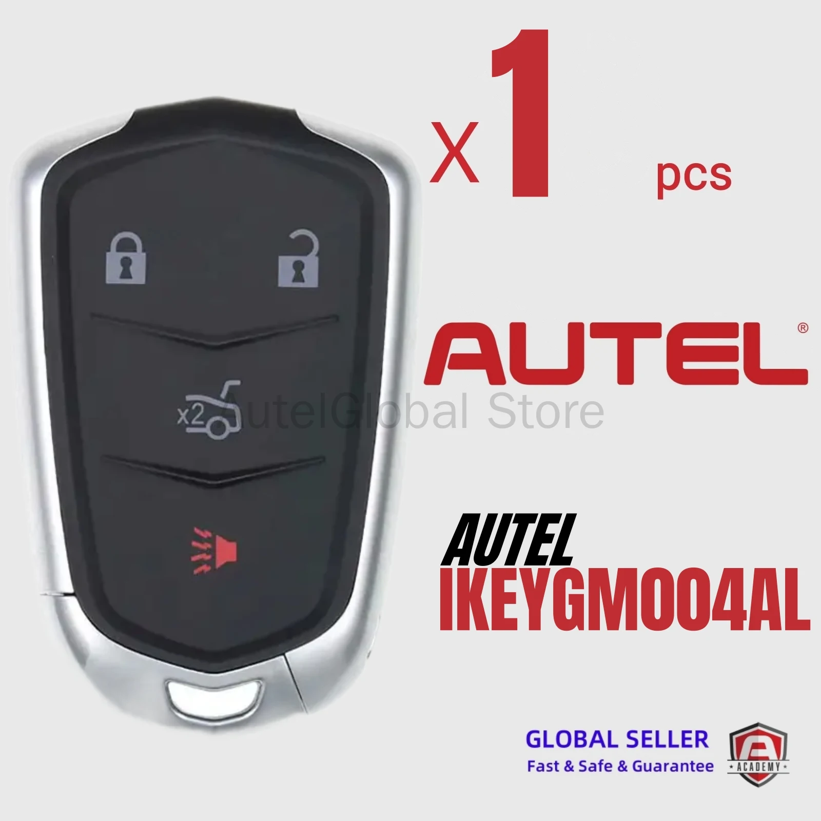 

1 шт. Autel Ikey IKEYGM004AL GM004AL универсальный умный дистанционный ключ 4 кнопки для GM для смарт-ключа Autel для KM100 IM508 IM608