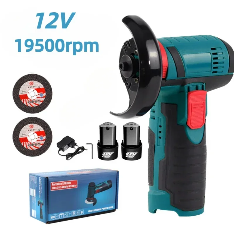 12V Mini Angle Grinder Rechargeable Grinding Tool Polishing Grinding Machine For Cutting Diamond Cordless Power Tools