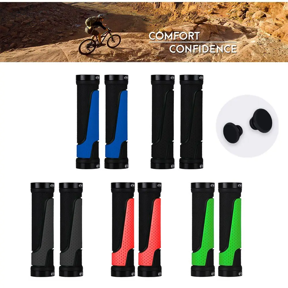 

Shock-Absorbing Lock Bar Soft Rubber Mountain Bike Bicycle Handlebar Cover Handlebar Grip Bike Grips Bicycle Handler Grip