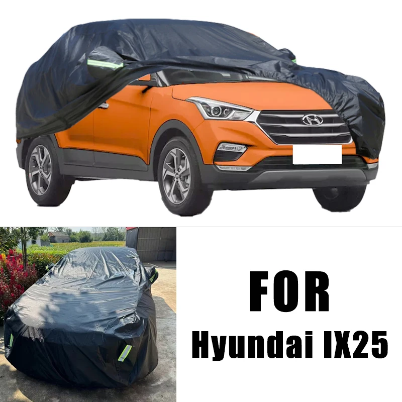 

Всепогодные автомобильные чехлы для Hyundai IX25, 6-в-1, водонепроницаемые, пылезащитные, УФ-защитные, снежные, устойчивые к царапинам, защита