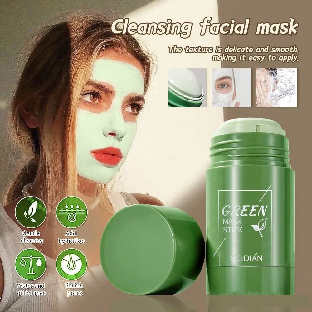 Masque anti-points noirs au thé vert, soins de la peau coréens, anciers de nettoyage du visage, imperfections d'acné, rétrécissement des pores, multi-paquets, 40ml