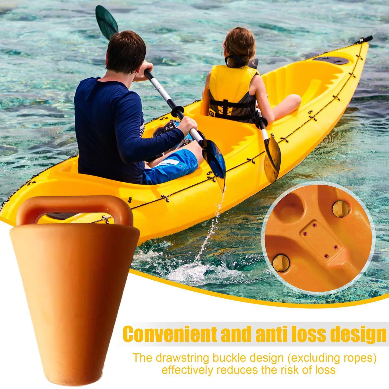 Kayak Plugs Small Leak-Proof Attachment 5-Piece Kayak Drain Plugs Hole Stopper For Canoe Boat Motorcycle Outdoor Lake Dock