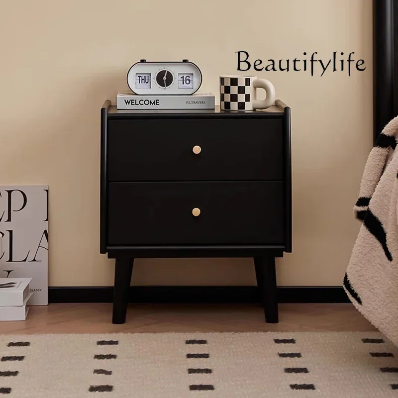 

z.Nordic Beauty Nightstand Modern Simple Drawers Storage Nightstand Organizer Luxury Cajones De Dormitorio Bedroom Furniture