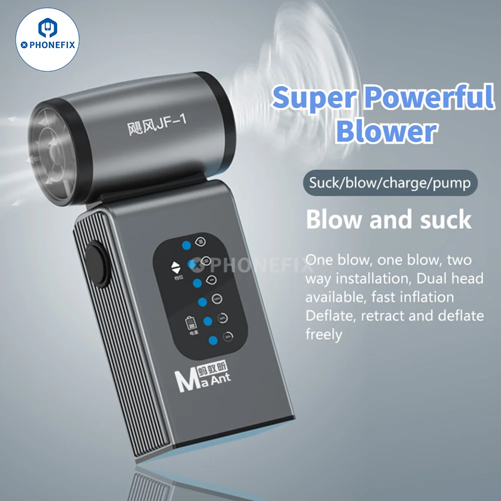 MaAnt JF-1 Super Powerful Blower Mini Turbo Jet Fan High-Performance Brushless Motor 130,000 RPM 45m/s 3 Speed Clean Repair Tool