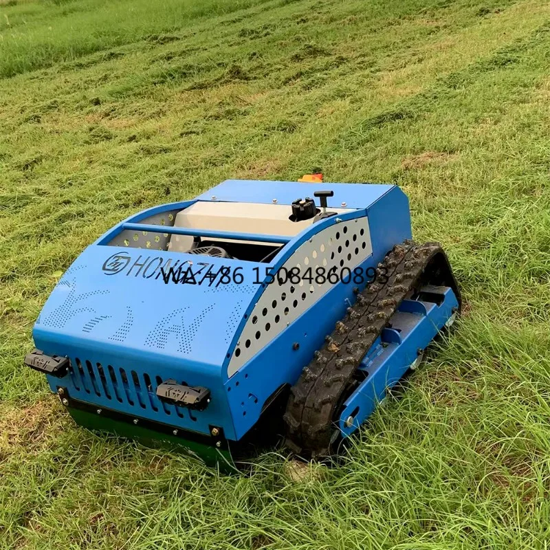 CE Certified New Design Cutting Width 550mm Self-Propelled Crawler Design Intelligent Remote Control Lawn Mowing Robot