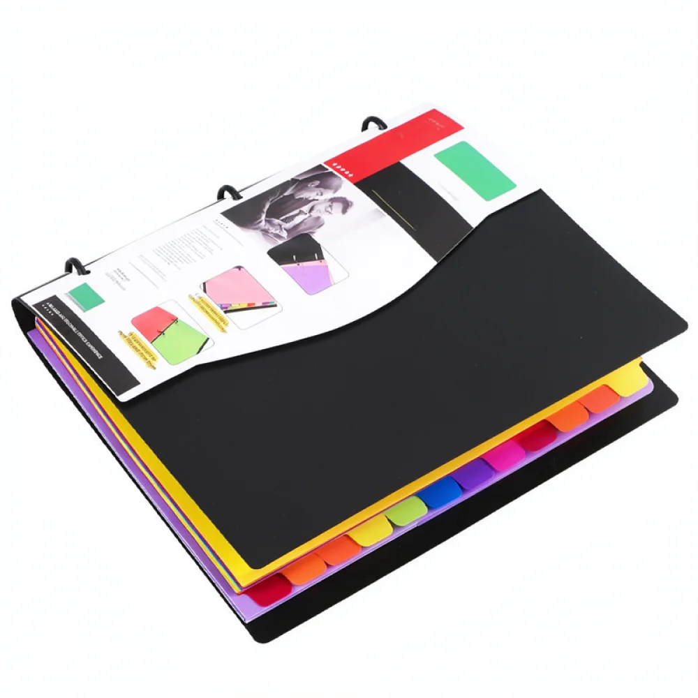 A4 Document Binder For Benwuyou 3 Hole Filing Folder Durable Loose Leaf Organizer Office School Stationery Case