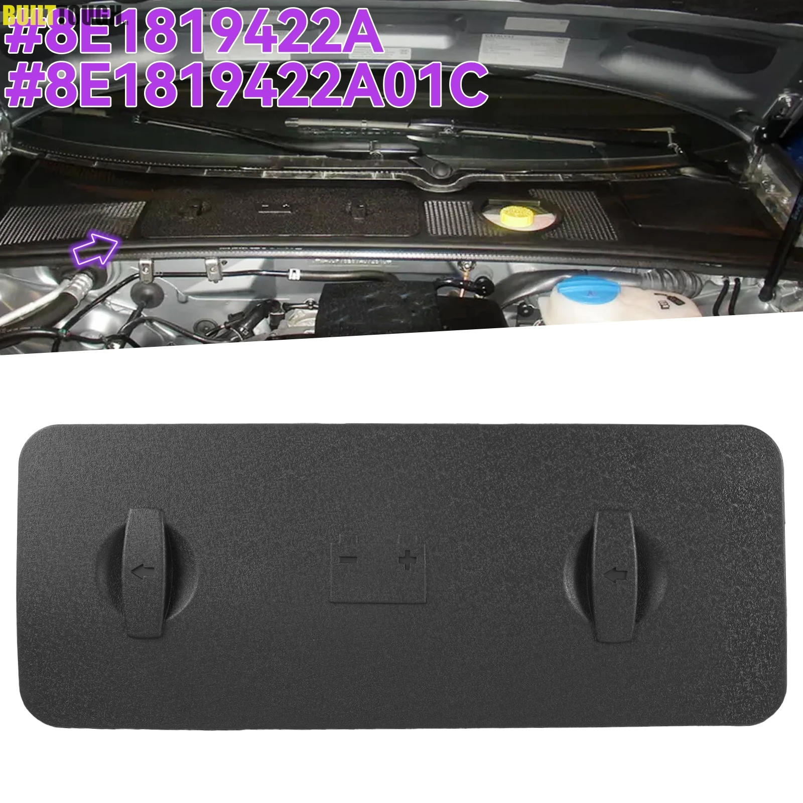 

For 2001-2008 Audi A4 S4 B6 B7 Sedan Avant Car Battery Tray Cover Cap Kit Replacement 8E1819422A 8E1819422A01C Auto Accessories