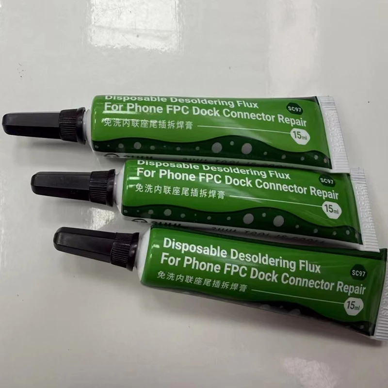 2UUL SC97 15ml Disposable Desoldering Flux For Mobile Phone FPC Dock Connector Repair for Soldering PCB Phone Repair
