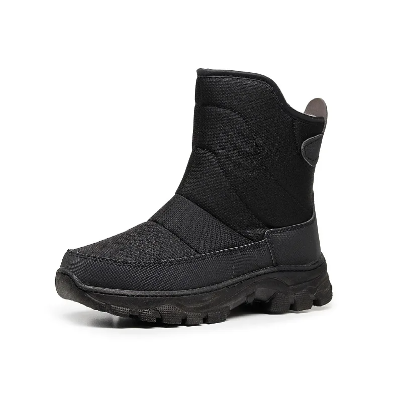 New winter plush thick warm shoes Northeast snow boots travel cold and snow resistant cotton shoes men's cotton boots