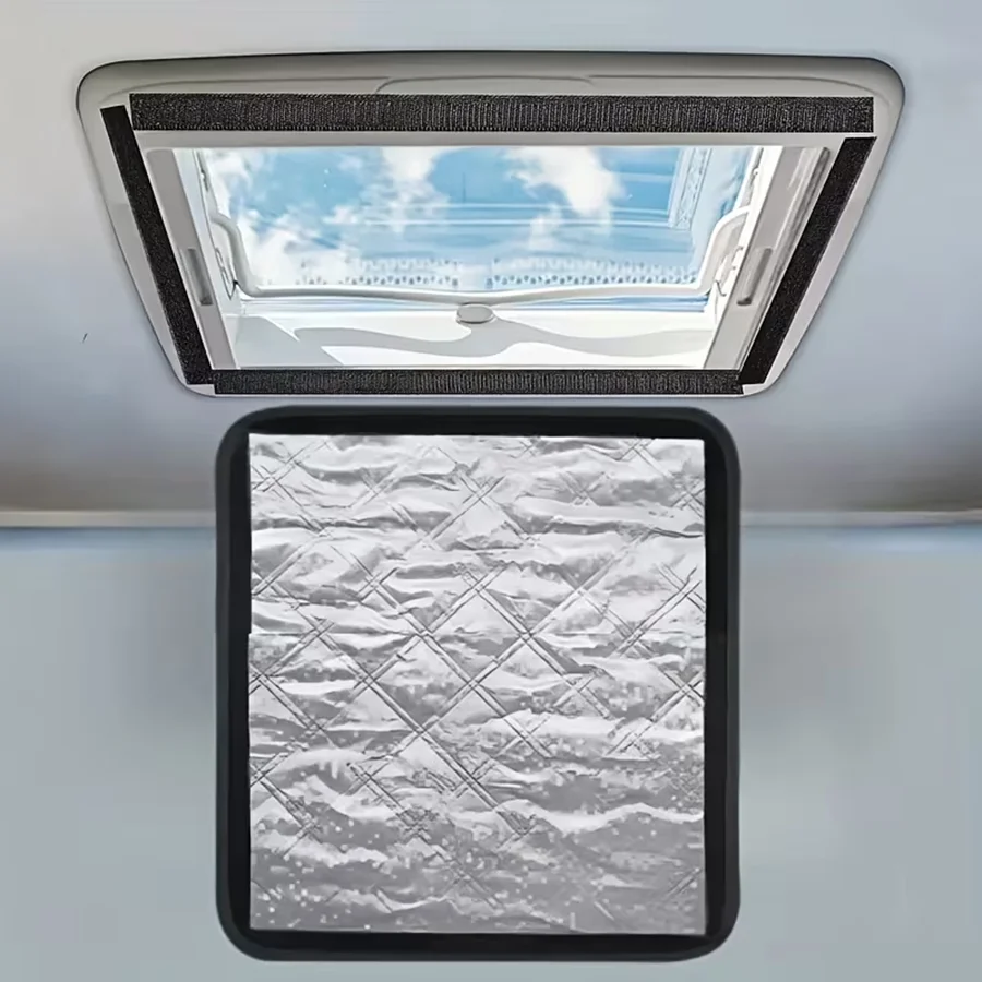 Foldable Aluminum Foil Ventilation Cover Thermal Insulated Sunshade For Motorhome Campervan Caravan Window Door