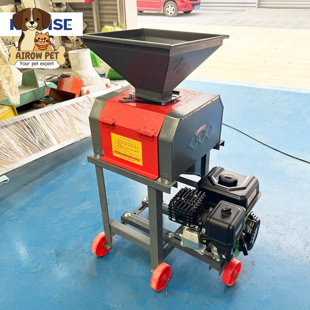 AIROW Diesel Engine Grain Corn Crusher Machine Maize Cracking and Crushing Machine for Animal Feed Processing