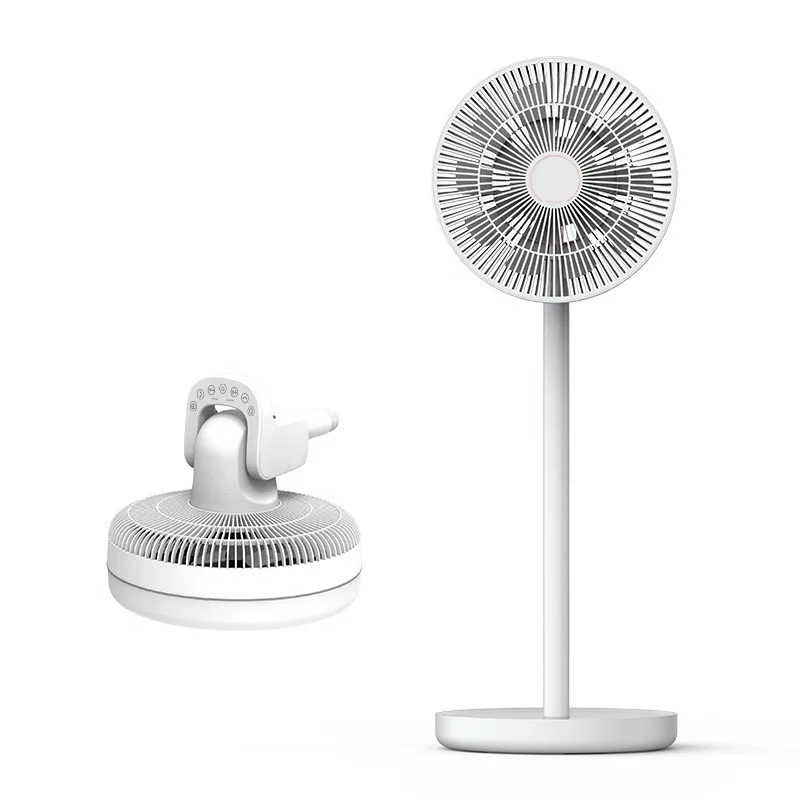 Multifunction Good Quality Flexible High Speed 16 Blades 6000mAh Battery Rechargeable Stand Fan