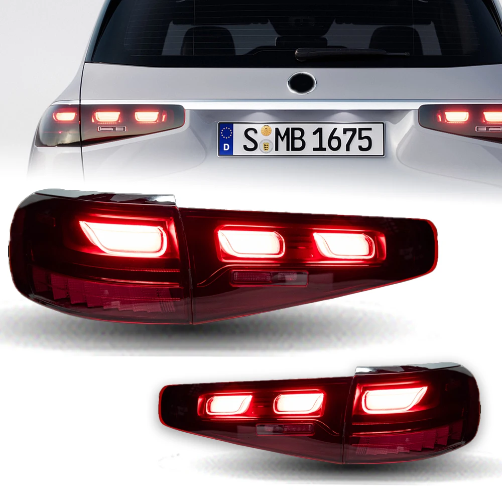 Car Styling Taillights for GLS W167 LED Tail Light 2019-2023 Tail Lamp DRL Rear Turn Signal Automotive Accessories