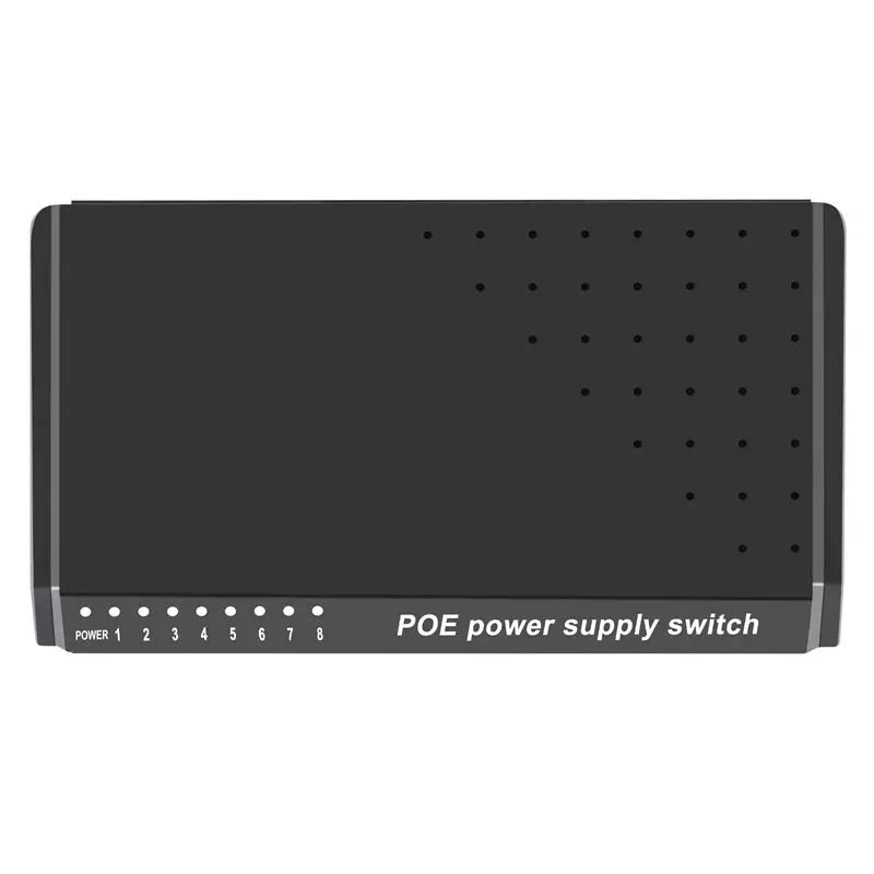 QWE-8 Ports 6+2 POE Switch Injector Power Over RJ45 Ethernet Without Power Adapter Family Network System 10/100M For Cameras