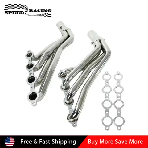 LS Swap Longtube Exhaust Headers 1 3/4" For Chevy Pontiac Buick LS1 LS2 LS3 LS6 LS7 LS motor swap on 60-98 Chevy/GMC trucks
