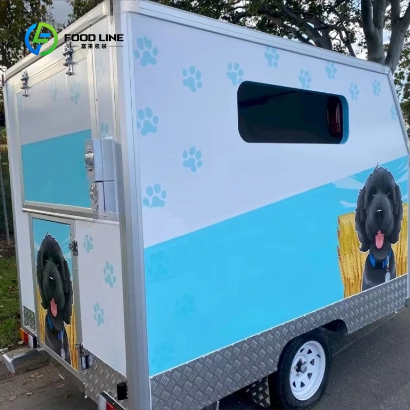 Customized New Mobile Pet Grooming Trailer Dog and Cat Wash Cart Bathing Service Truck