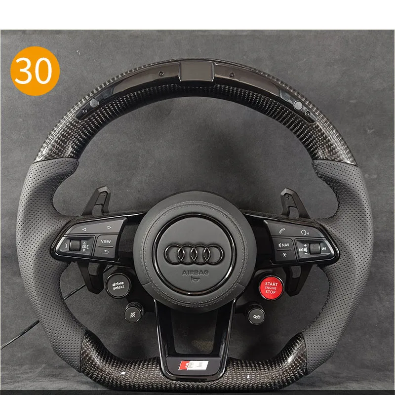 Fit for Audi A4 S4 A5 S5 B9 2017 2018 2019 replacement carbon fiber or leather Alcantara steering wheel Modification and upgrade