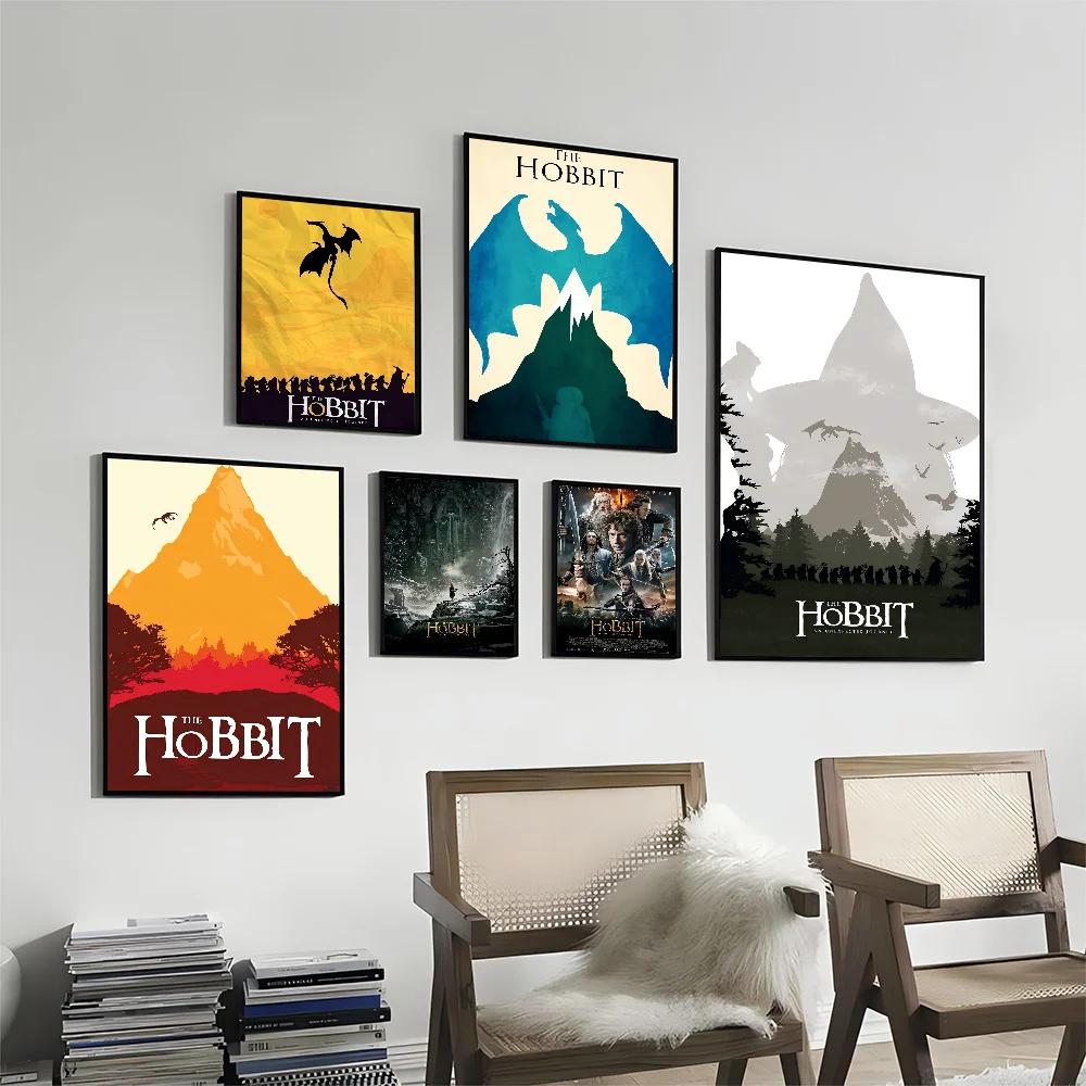 Movie The Hobbit Anime Posters Sticky Whitepaper Sticker DIY Room Bar Cafe Kawaii Room Decor