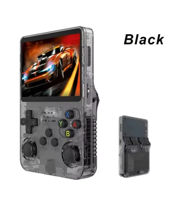 Boyhom r36s retro handheld console de videogame sistema linux 3.5 Polegada tela ips r35s pro portátil bolso player vídeo 64gb jogos