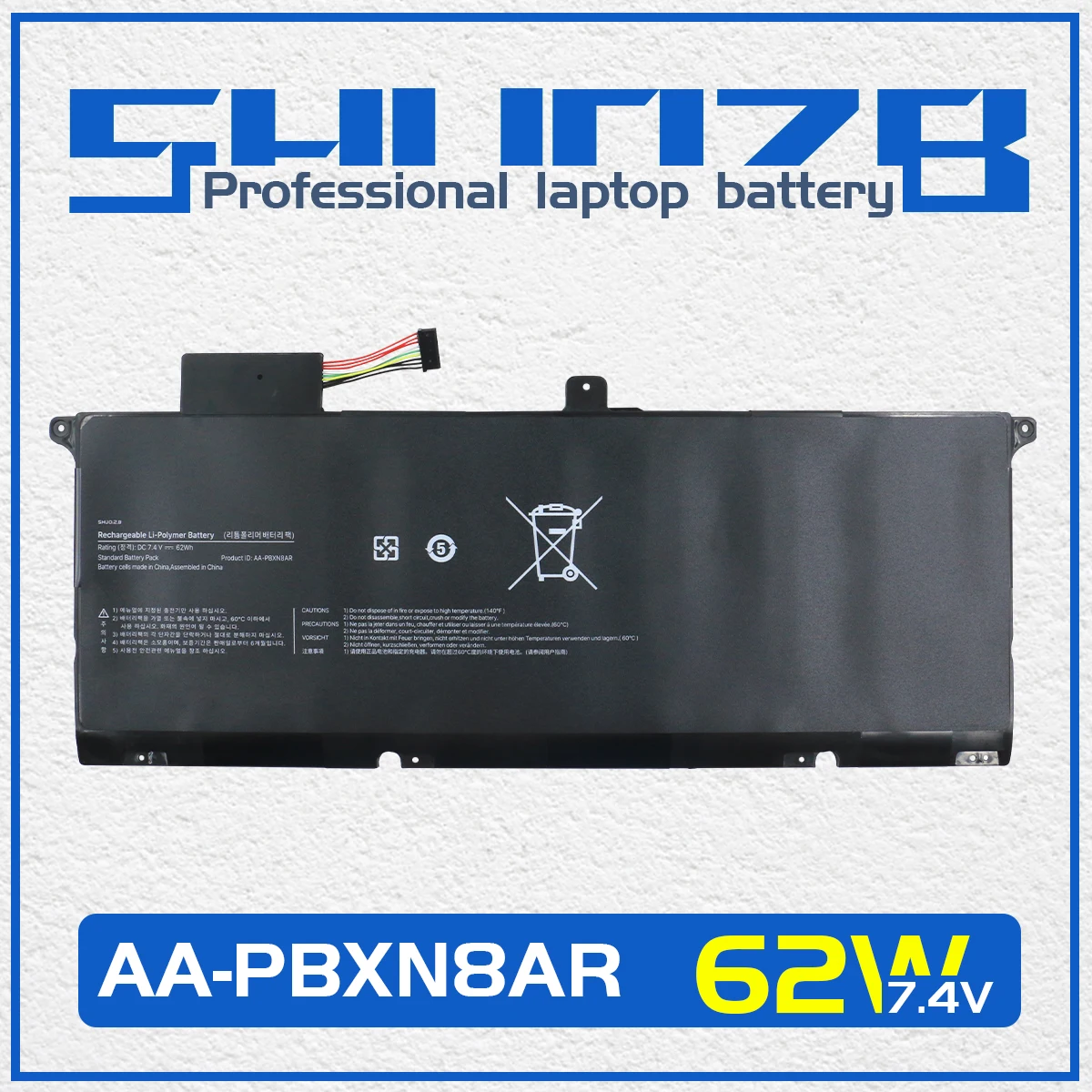 

SHUOZB AA-PBXN8AR Laptop Battery For Samsung NP900X4C NP900X4D NP900X4B NP900X4 NP900X46 NP900X4C-A01 A02 NP900X4B-A01FR 7.4V