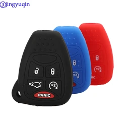 jingyuqin 5B Remote Car Key Case Silicone For Chrysler 300 PT Dodge Caliber Jeep Patriot Liberty