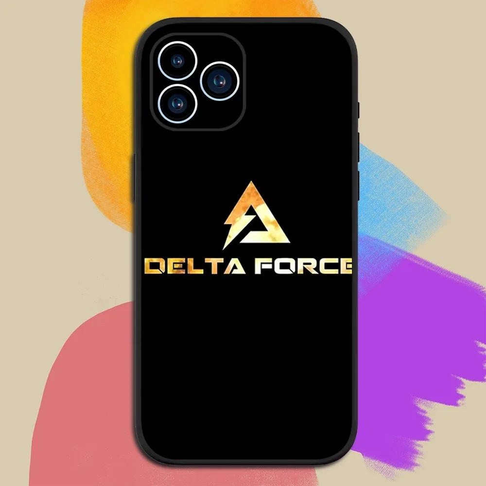 Game D-Delta Force Hawk Ops Phone Case For iphone15 14 13 12 11 Pro Max Mini X 7 8 Soft Case