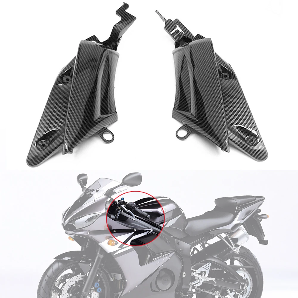 

For Yamaha YZFR6 YZF R6 2003-05 YZFR6S R6S 06-09 Motorcycle Carbon Fiber Guard Upper Side Mid Cover Panel Frames Fairing Cowling