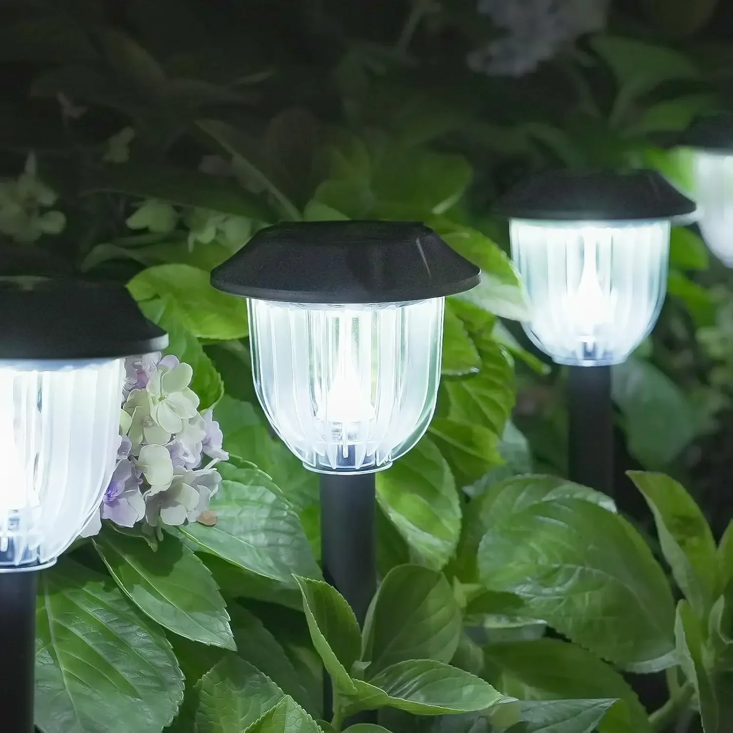 Bright 12 Pack Solar Lights Outdoor IP65 Waterproof,LED Solar Lights for Outside,Landscape Lighting,Garden Decorative for Yard,P