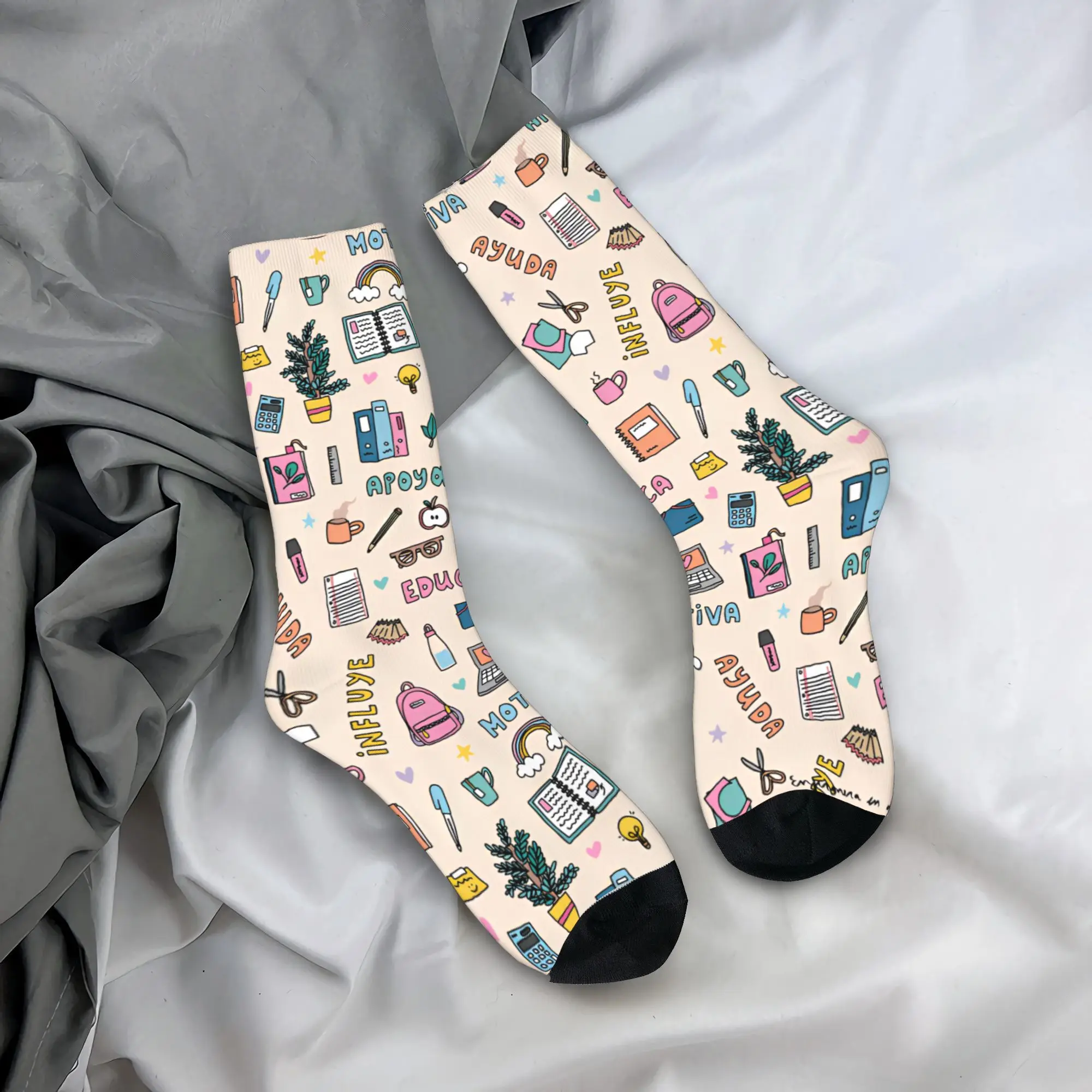 

Enfermera En Apuros, чулки для доктора и медсестры, забавные носки для взрослых и мужчин, средние мягкие носки, зимние дизайнерские противоскользящие носки для бега, подарок