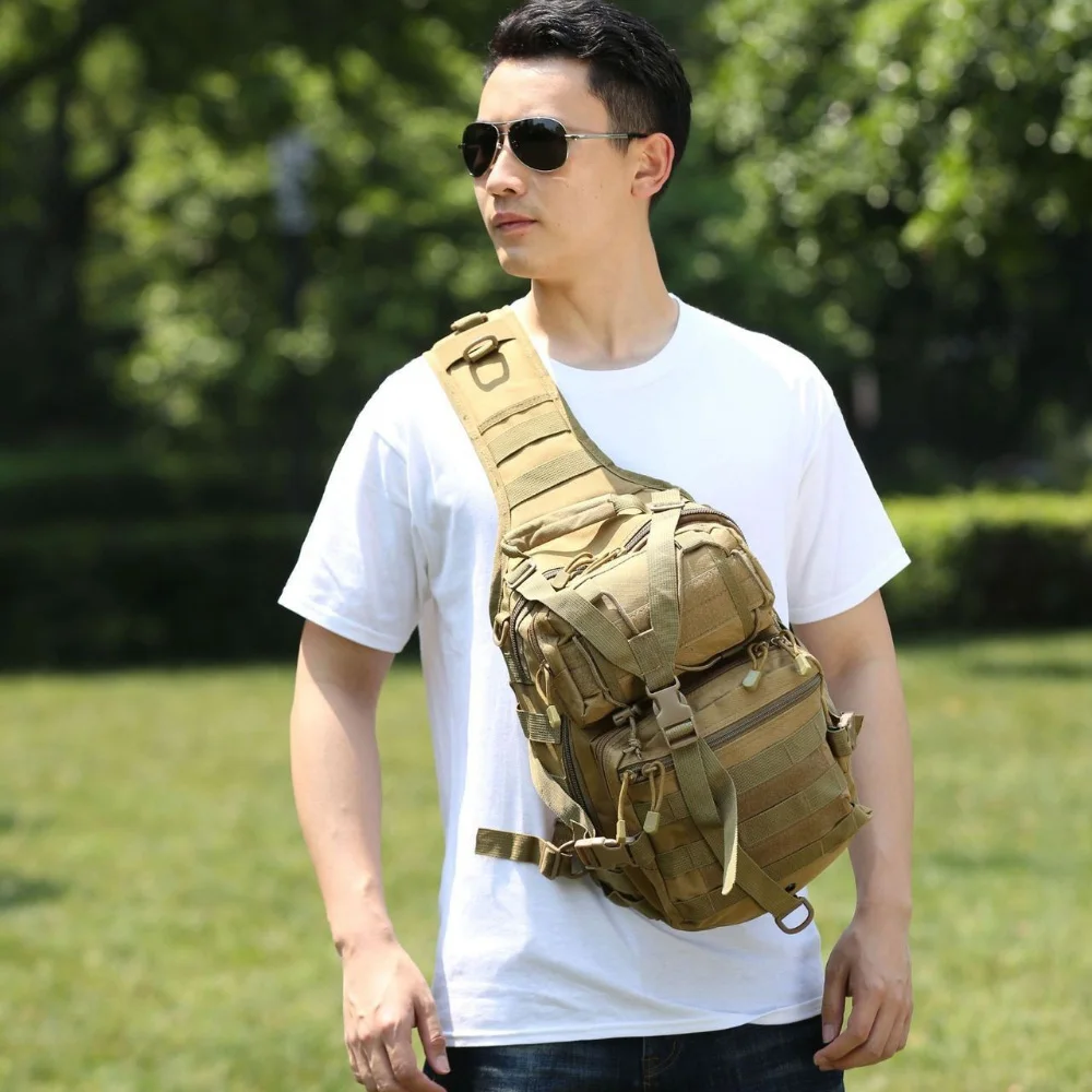 1PC Minimalist Sling Bag For Outdoor, Travel Shoulder Bag, Versatile Chest Bag Rucksack For Outdoor Hiking Cycling Backpack