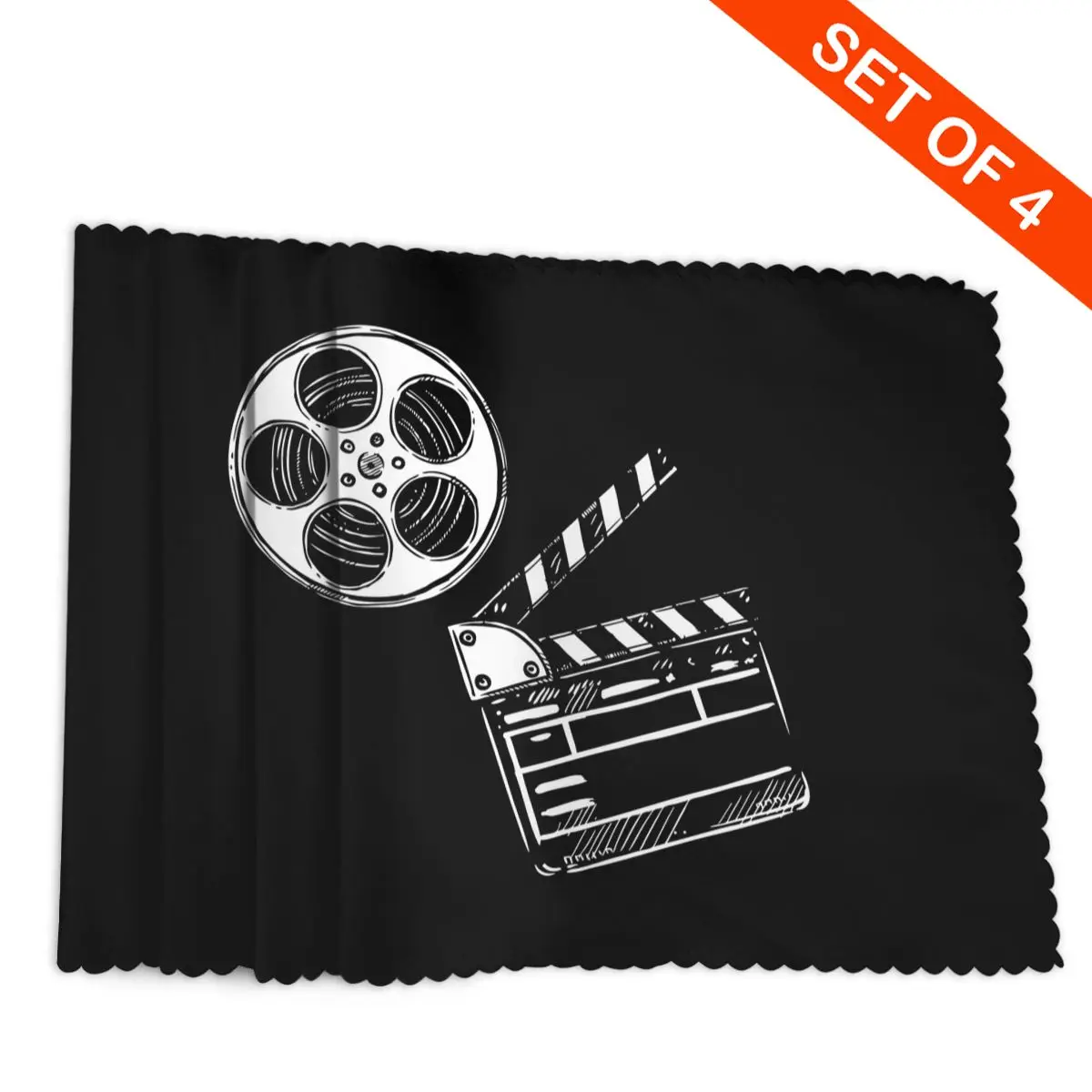 مفرش أطباق قابل للغسل للأفلام والفيلم والجلبربورد لطاولة الطعام وعاء كوستر ديكور المنزل حصير فائق الامتصاص