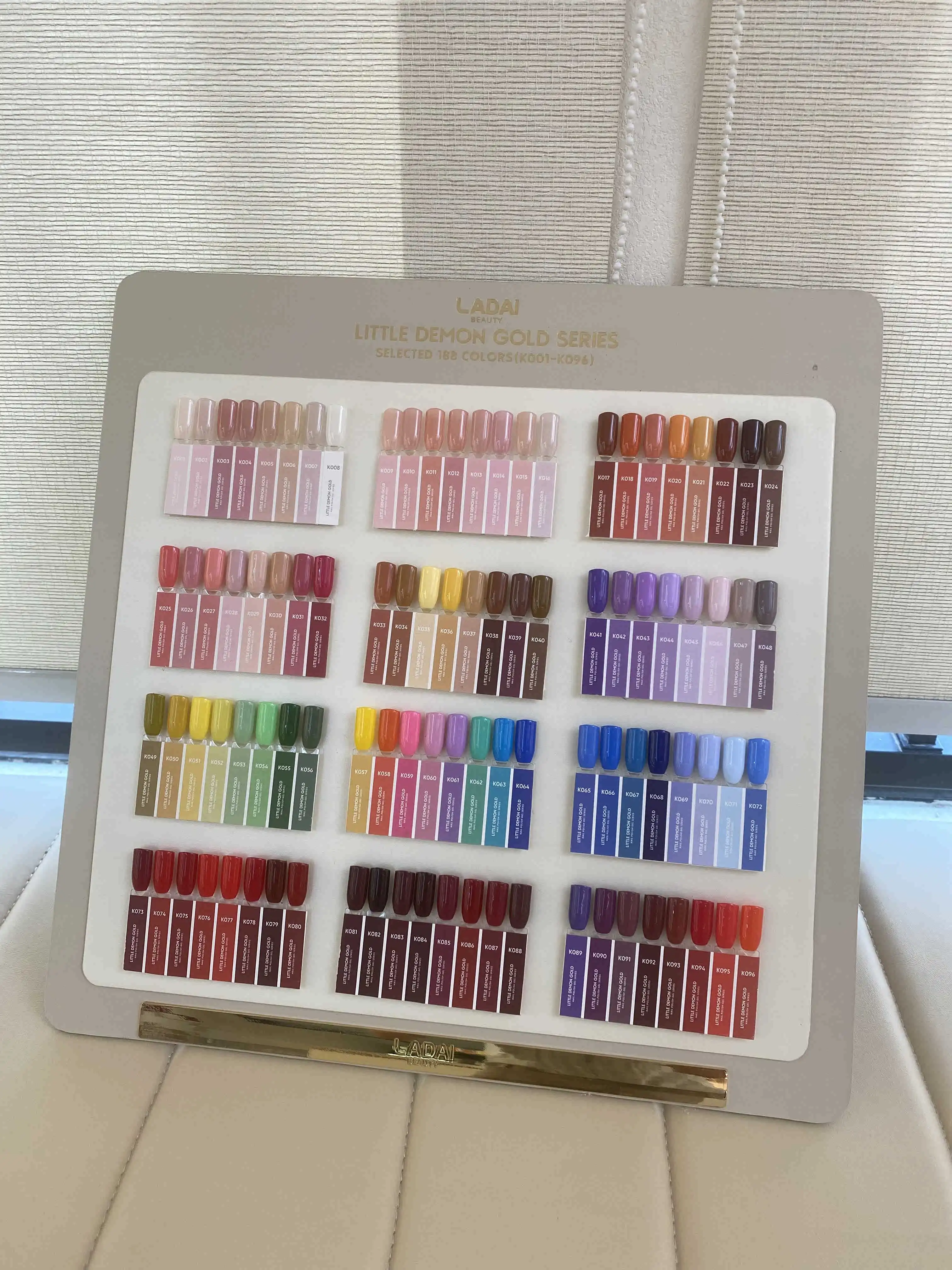 LADAI High-Density 188 Colors Solid Color Flash Nail Gel Set 2025